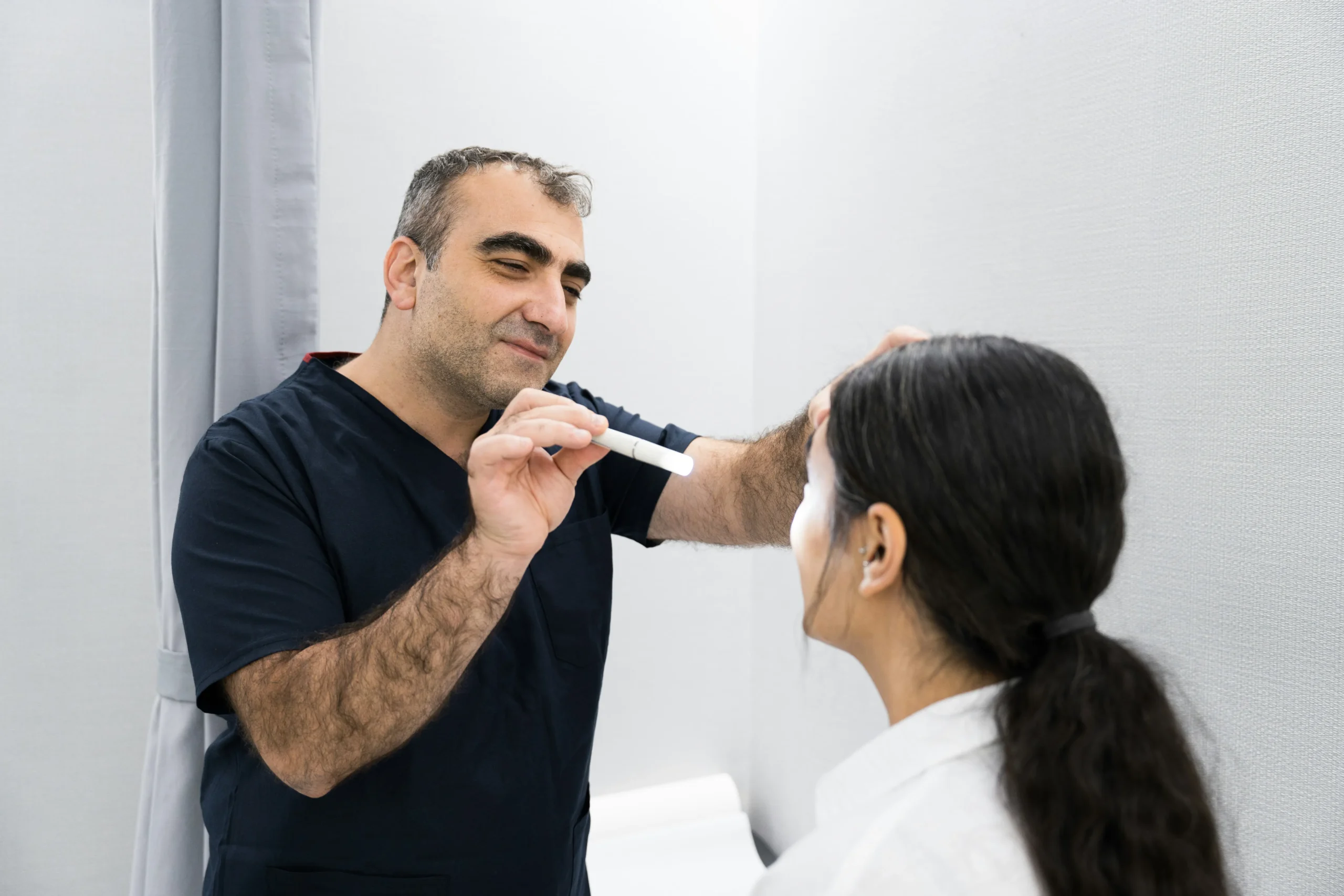 physician sensory eye check